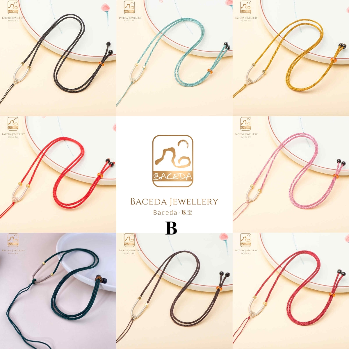 Baceda DIY Braided Rope  Accessaries for Pendants/Charms/Necklace