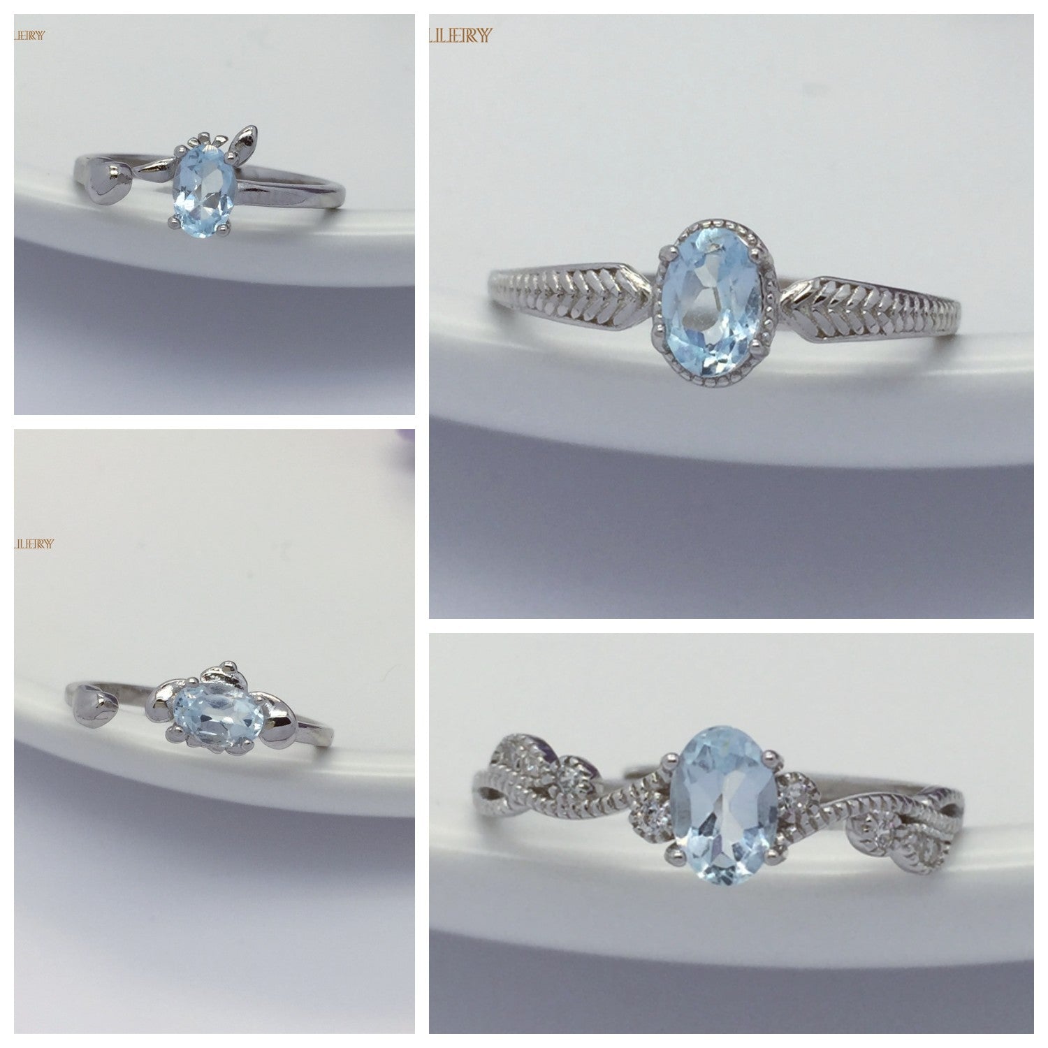 No.F-J Baceda natural Topaz S925 Ring adjustable/free size with certificate