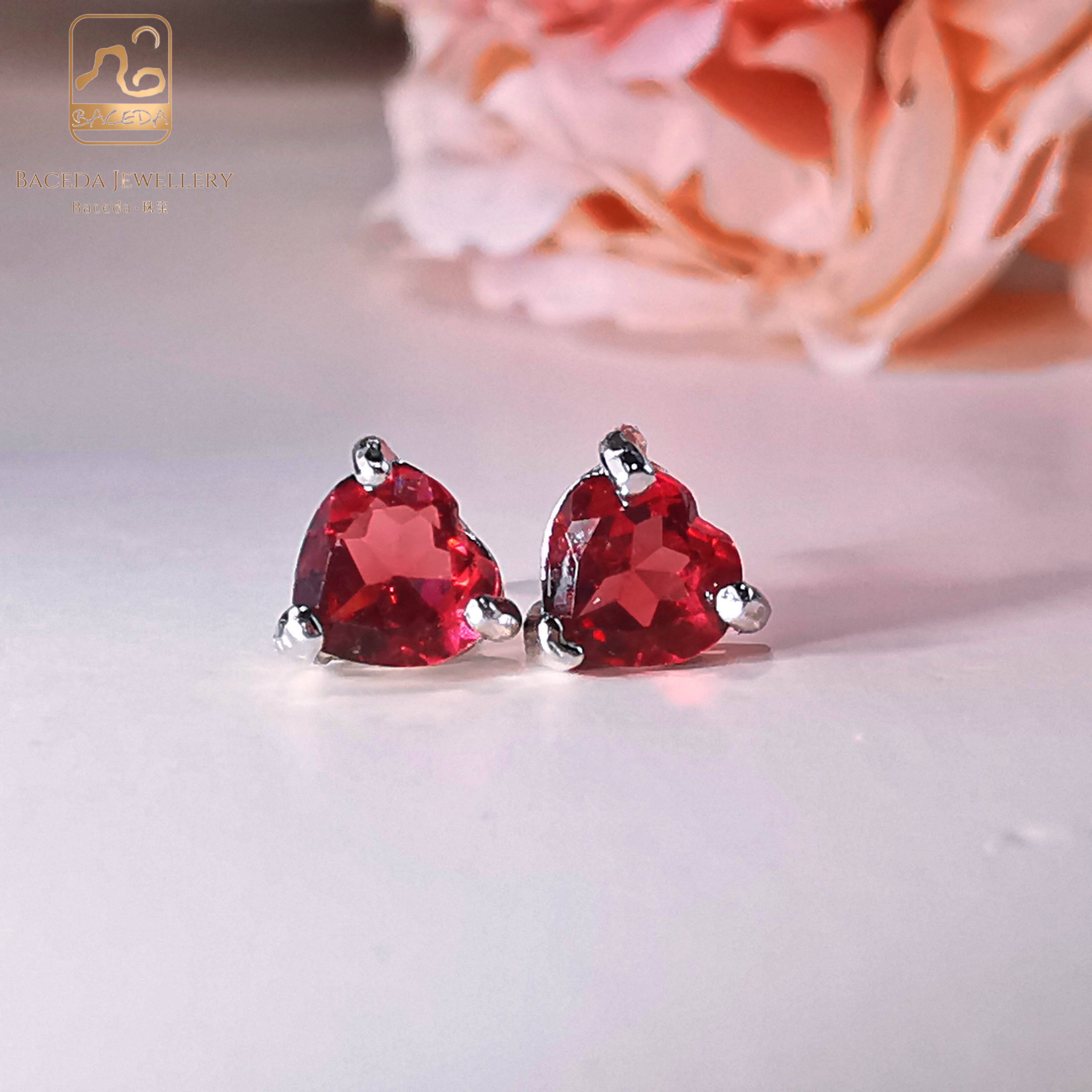 20230110 Hoa tai đinh tán đá thạch anh tím/vàng chanh/vàng lục bảo/topaz/garnet S925 hàng ngày 