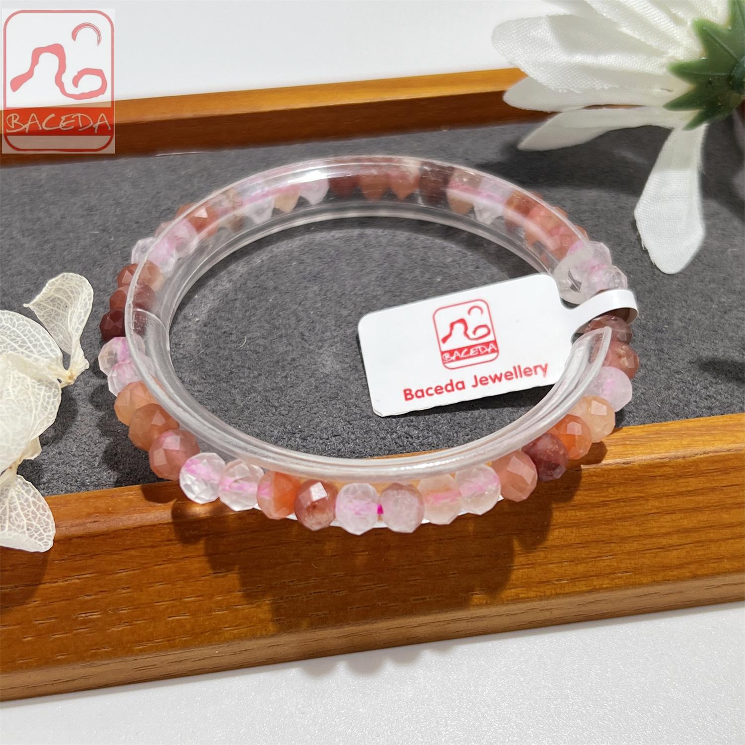 Facted Mini beaded Bracelet Collection Tourmaline c itrine sunstone amethyst spinel sapphire topaz labradorite Serpentine