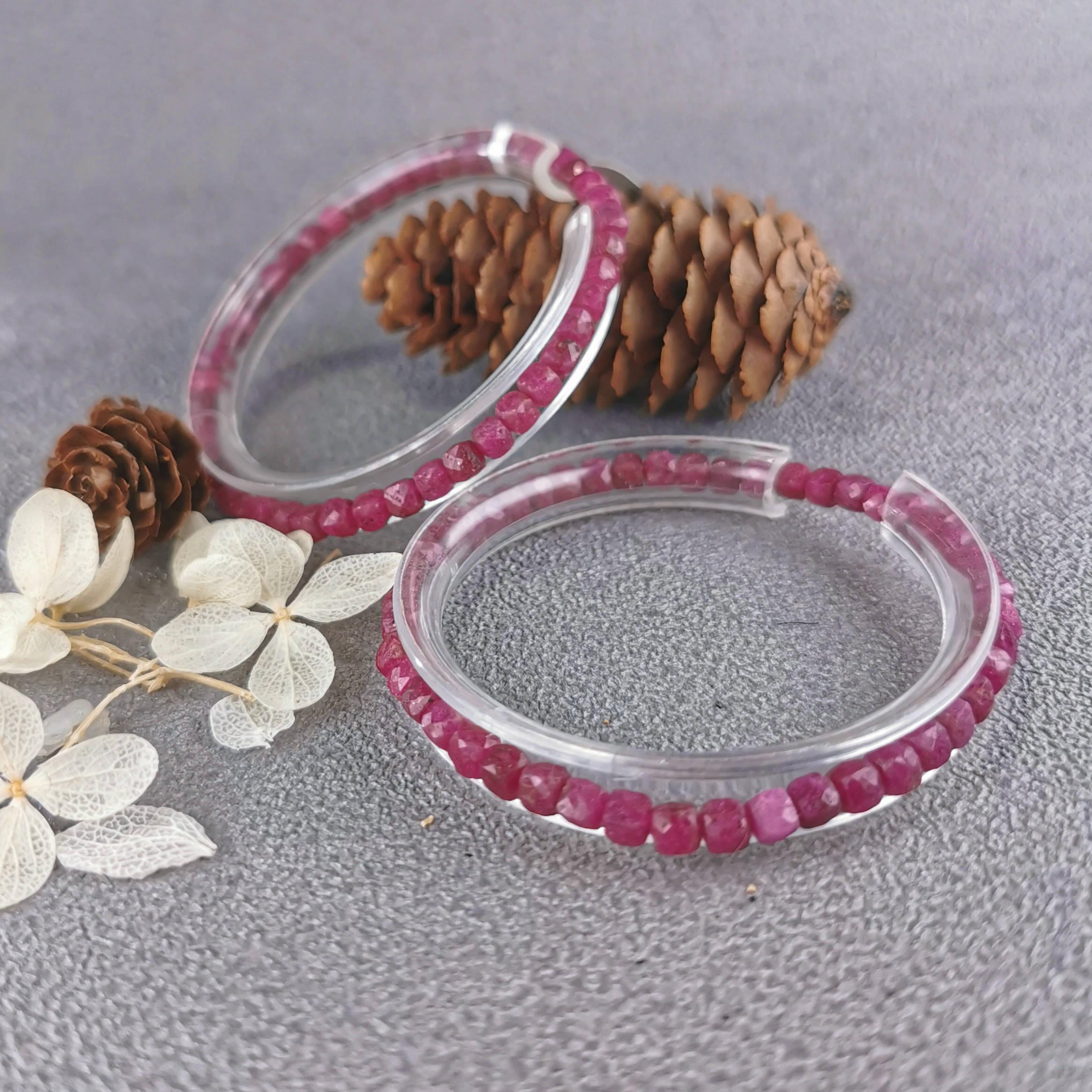 Bộ sưu tập Baceda mini Faceted Vòng tay hạt Ruby