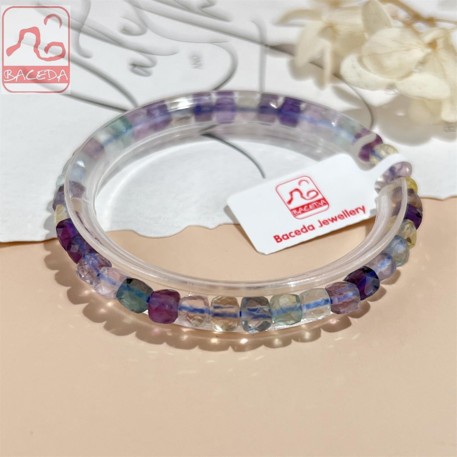 Facted Mini beaded Bracelet Collection Tourmaline c itrine sunstone amethyst spinel sapphire topaz labradorite Serpentine