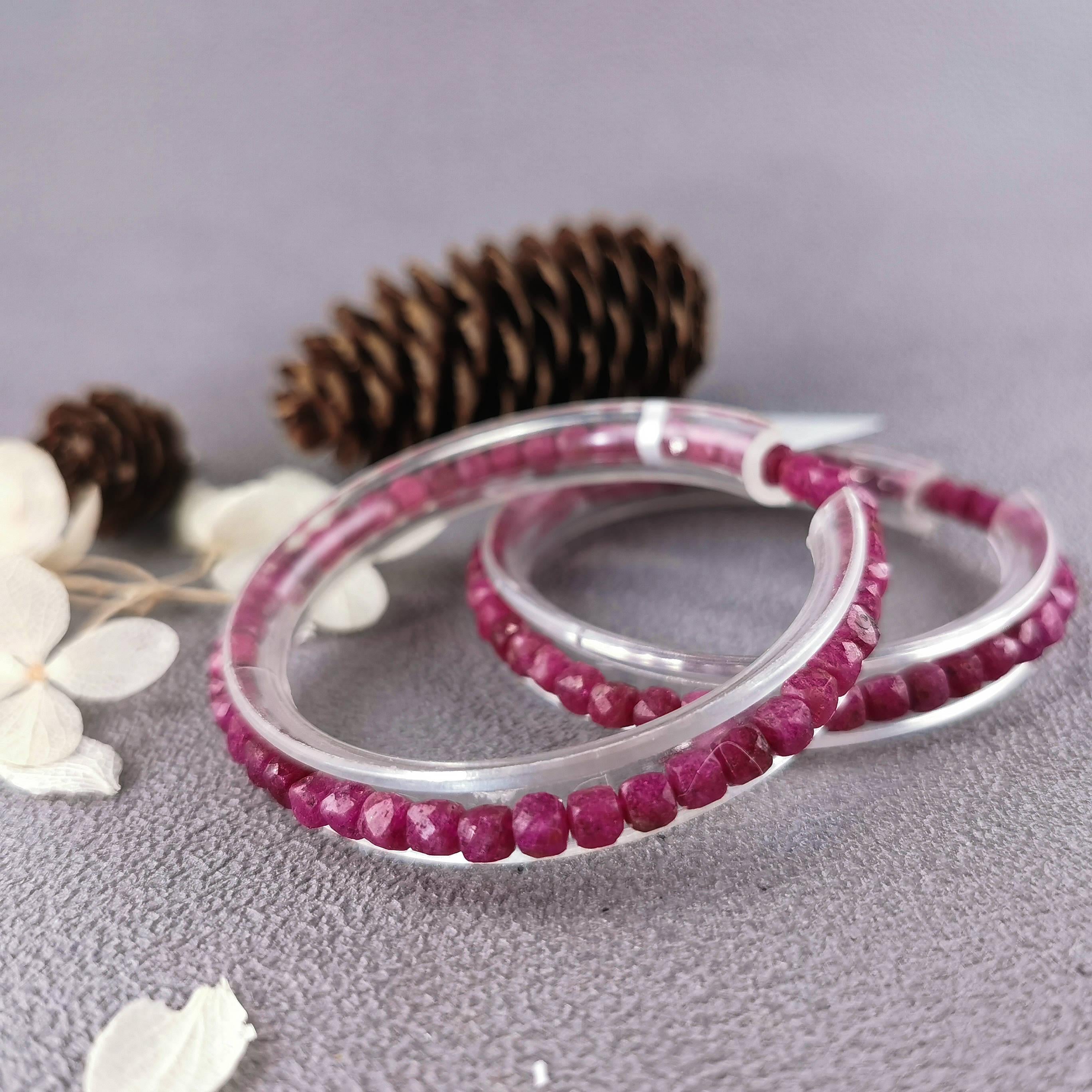 Bộ sưu tập Baceda mini Faceted Vòng tay hạt Ruby